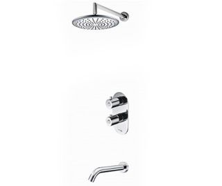 Wasserkraft А15030 Thermo Встраиваемый комплект для ванны с изливом и верхней душевой насадкой